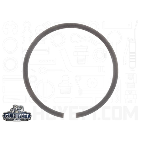 G.L. HUYETT External Retaining Ring, Steel Black Phosphate Finish, 4 mm Shaft Dia DSW-040